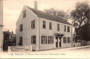 Massachusetts Newburyport Birthplace Of William Lloyd Garrison Rotograph