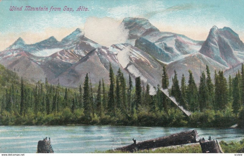 Wind Mountains from Gap , Alberta , Canada , 00-10s