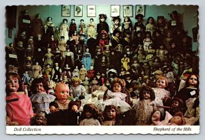 c1978 Doll Collection at Shepherd of the Hills Missouri 4x6 VTG Postcard 1789