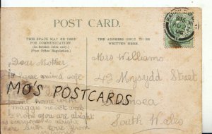 Genealogy Postcard - Williams - Meysydd Street - Swansea - S Wales - Ref 8294A