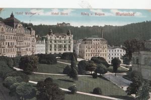 B79840 marienbad hotel weimar marianske laszne czech republic  front/back image