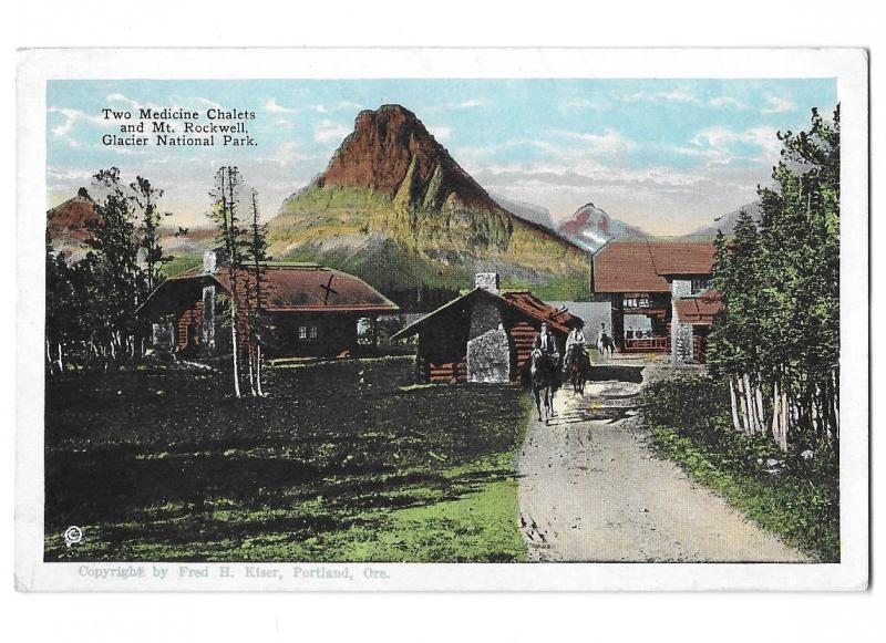 Glacier National Park Two Medicine Chalets Cabins Montana MT Rockwell