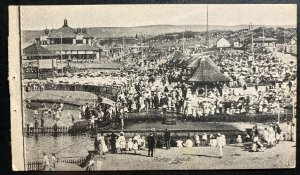 Mint RPPC Real Photo Postcard South Africa Durban Beach View