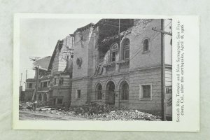 C.1906 San Francisco Earthquake Scotish Rite Temple, New Synagogue Postcard P97