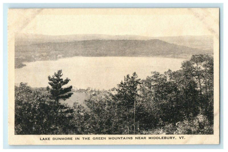 c1910 Lake Dunmore In The Green Mountains Near Middlebury Vermont VT Postcard 