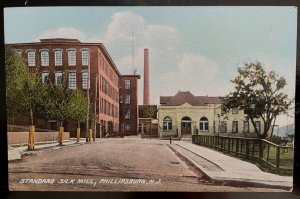 Vintage Postcard 1907-1915 Standard Silk Mill, Philipsburg, New Jersey (NJ)