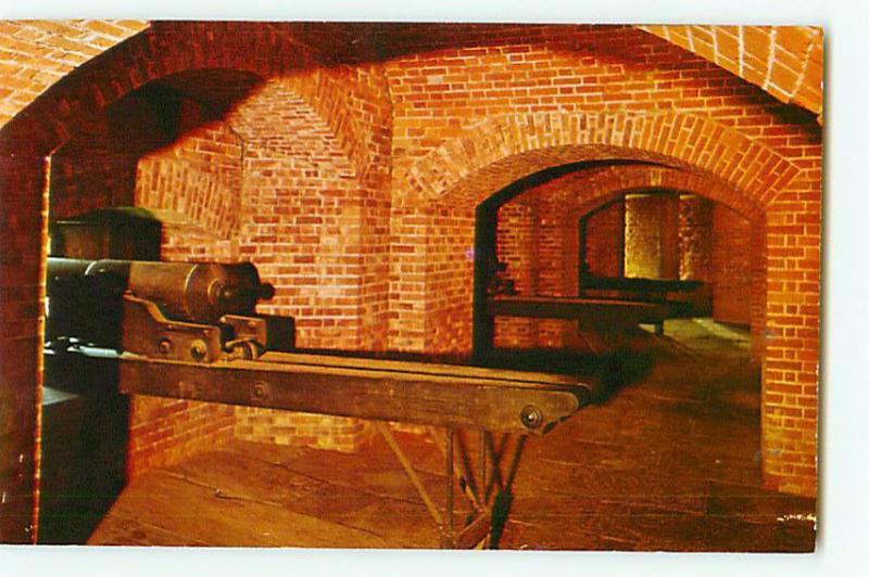 Vintage Post Card Casemate William Johnson Room Castle Fort niag New York # 2169