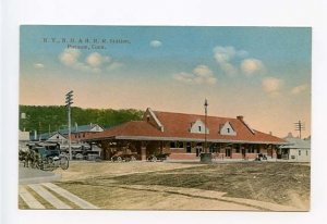 Putnam CT Railroad Train Station Depot Postcard 2