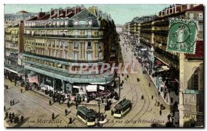 Marseille - Rue de la Republique Samaritan - Old Postcard
