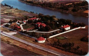 Postcard MB Aerial View of Historic Lower Fort Garry north of Winnipeg 1960s K59