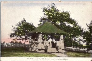 Vintage Massachusetts Postcard -Ashburnham - Well House on the Old Common