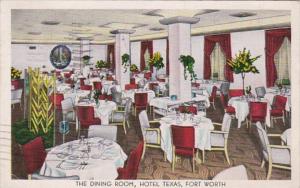 Texas Fort Worth Hotel Texas Dining Room 1950