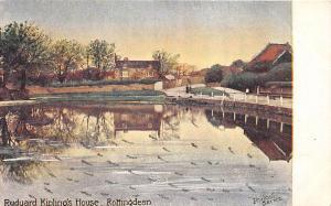 BR62318 ruduard  kiplings house  rottingdean  painting postcard  uk