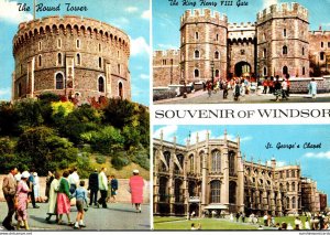 England Windsor Round Tower King Henry VIII Gate & St George's Chapel