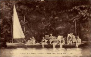 Pennsylvania Tafton Bathing At Ikenmary Cottage Fairview Lake Artvue