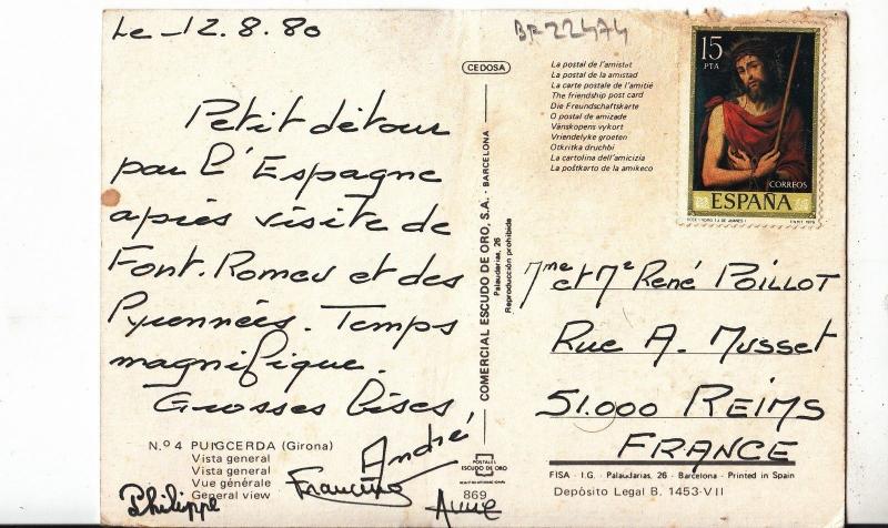 BF22474 puigcerda gironda vista general spain front/back image