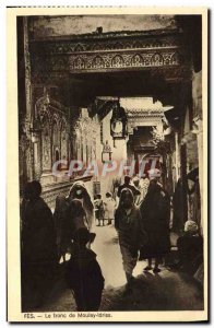 Old Postcard Fes The Trunk Of Moulay Idriss