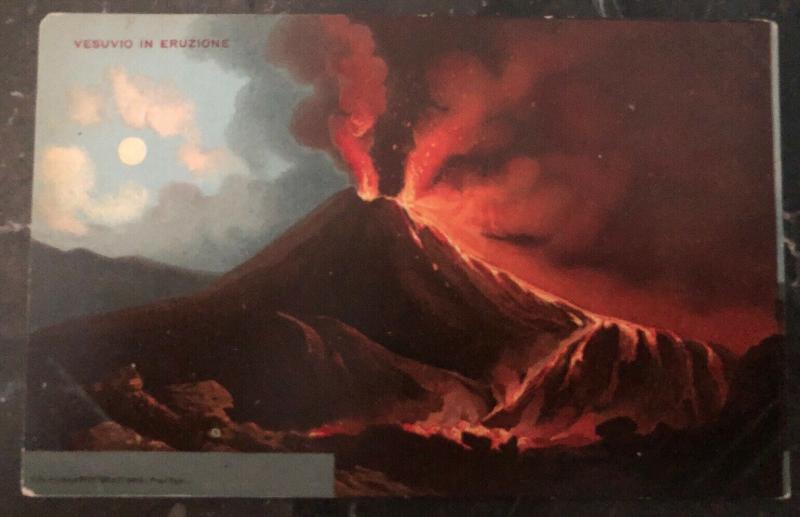 Mint Italy Picture Postcard Volcano Vesuvius Eruption