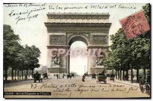 Old Postcard Paris Arc de Triomphe Etoile