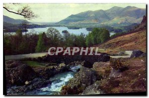 Postcard Old Ashness Bridge and Derwentwater This ancient bridge with wonderf...