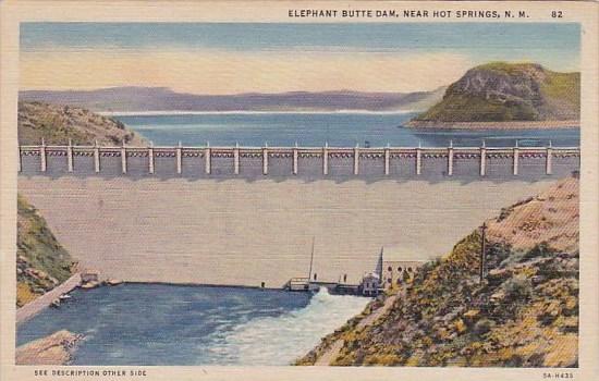 Elephant Butte Dam Near Hot Springs New Mexico