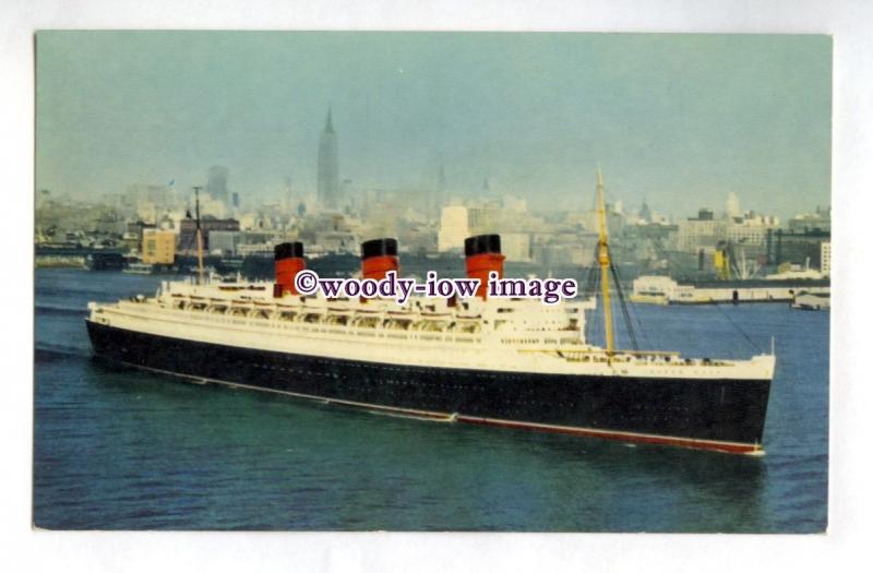 pf7102 - Cunard Liner - Queen Mary , built 1936 - postcard