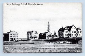 Washington State Training School Chehalis WA Washington UNP  B&W DB Postcard Q9