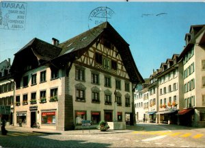 Switzerland Aarau Town Scene 1983