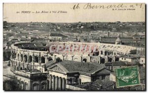 Old Postcard Nimes Les Arenes has to Bird Flight