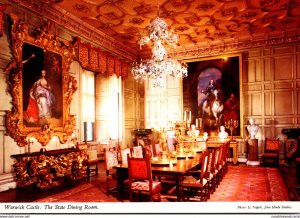 England Warwick Castle The State Dining Room