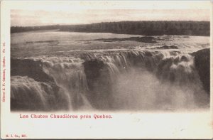 Canada Les Chutes Chaudieres Pres Quebec Vintage Postcard C091