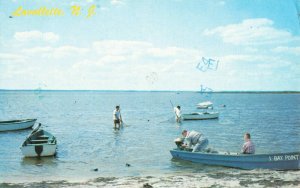 Postcard Seining in the Bay Lavallette New Jersey