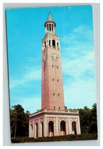 Vintage 1960's Postcard Bell Tower University of North Carolina at Chapel Hill