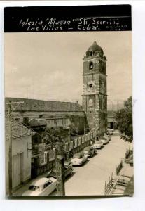 261217 CUBA St.Spiritus Mayor Church CARS Vintage photo PC