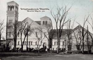 MASON CITY IOWA CONGREGATIONAL CHURCH~C U WILLIAMS PHOTOETTE POSTCARD