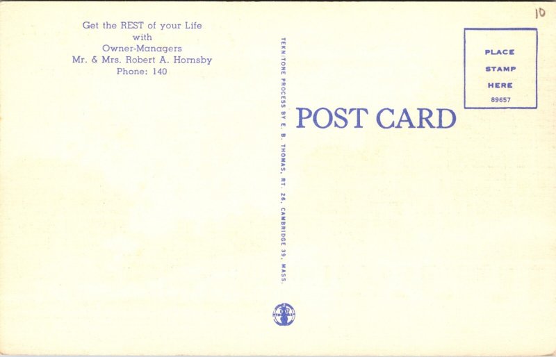 Eufaula Alabama Chewalla Motel Curt Teich Vintage Postcard