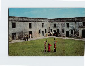 Postcard Courtyard Scene Castillo De San Marcos National Monument Florida USA