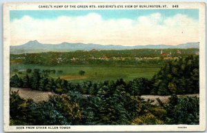 M-6225 Camel's Hump of the Green Mts and Bird's Eye View of Burlington Vermont