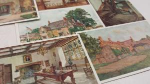 Group Of 6 Northants England Sulgrave Manor Incomplete Set Antique PCs K26473