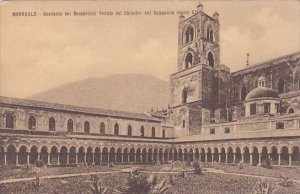 Italy Convento del Benedettini Veduta del Chiostro col Campanile secole XII