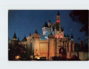 Postcard Sleeping Beauty's Castle Fantasyland Disneyland Anaheim California USA