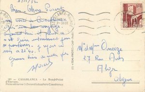 Morocco Postcard Casablanca Le Rond-Point d'Europe