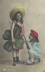 Girl with Flower Children, Child, 1908 postal used 1908