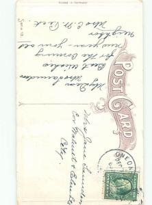 Divided-Back NEW YEAR SCENE Great Postcard AA1933