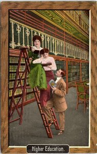 Postcard~Higher Education~Humor~1910~A97 