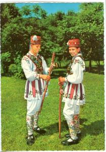 Romania, Folk Costume of North Wallachia, unused Postcard