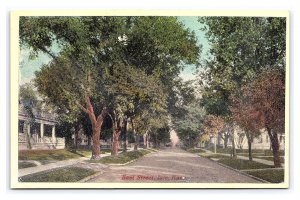 East Street Iola Kansas Postcard
