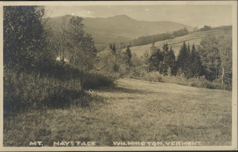 Wilmington Vermont VT ~ Mt. Haystack Mountain Rural Scene ~  Antique Postcard