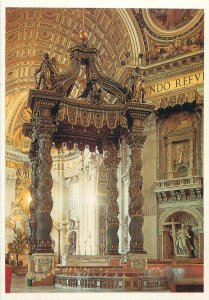 Vatican bernini's baldachin postcard