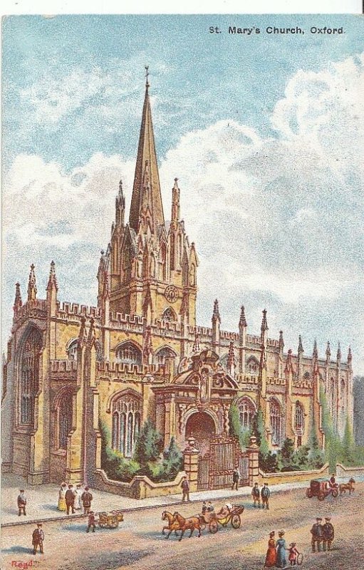 Oxfordshire Postcard - St Mary's Church, Oxford   A5695